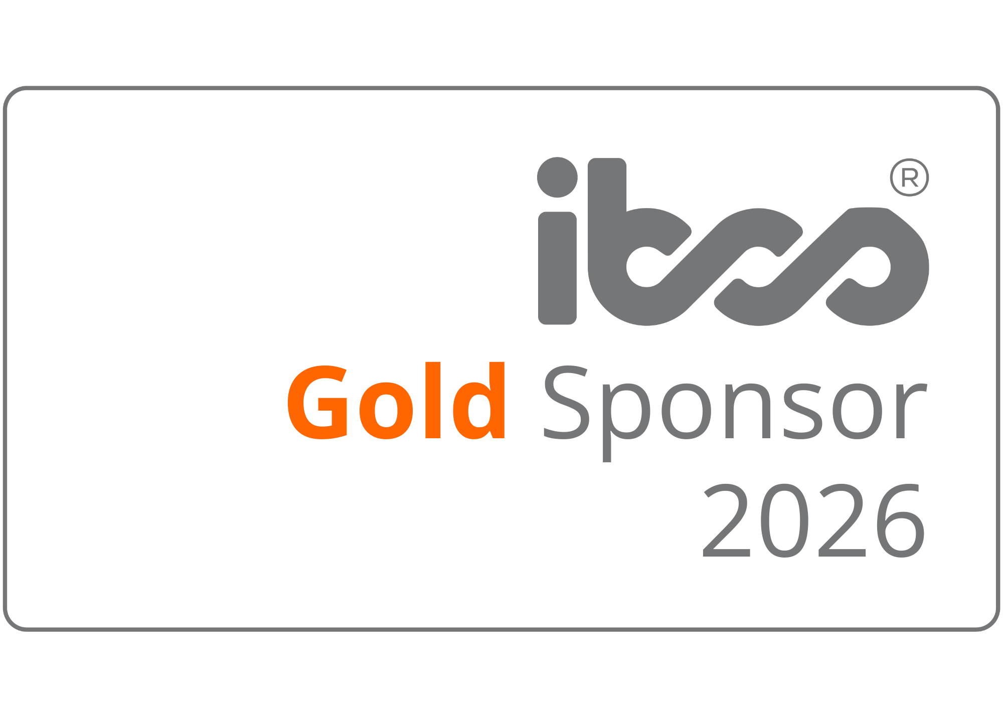 Gold Sponsor 2026 white Gold Sponsor 2026 white