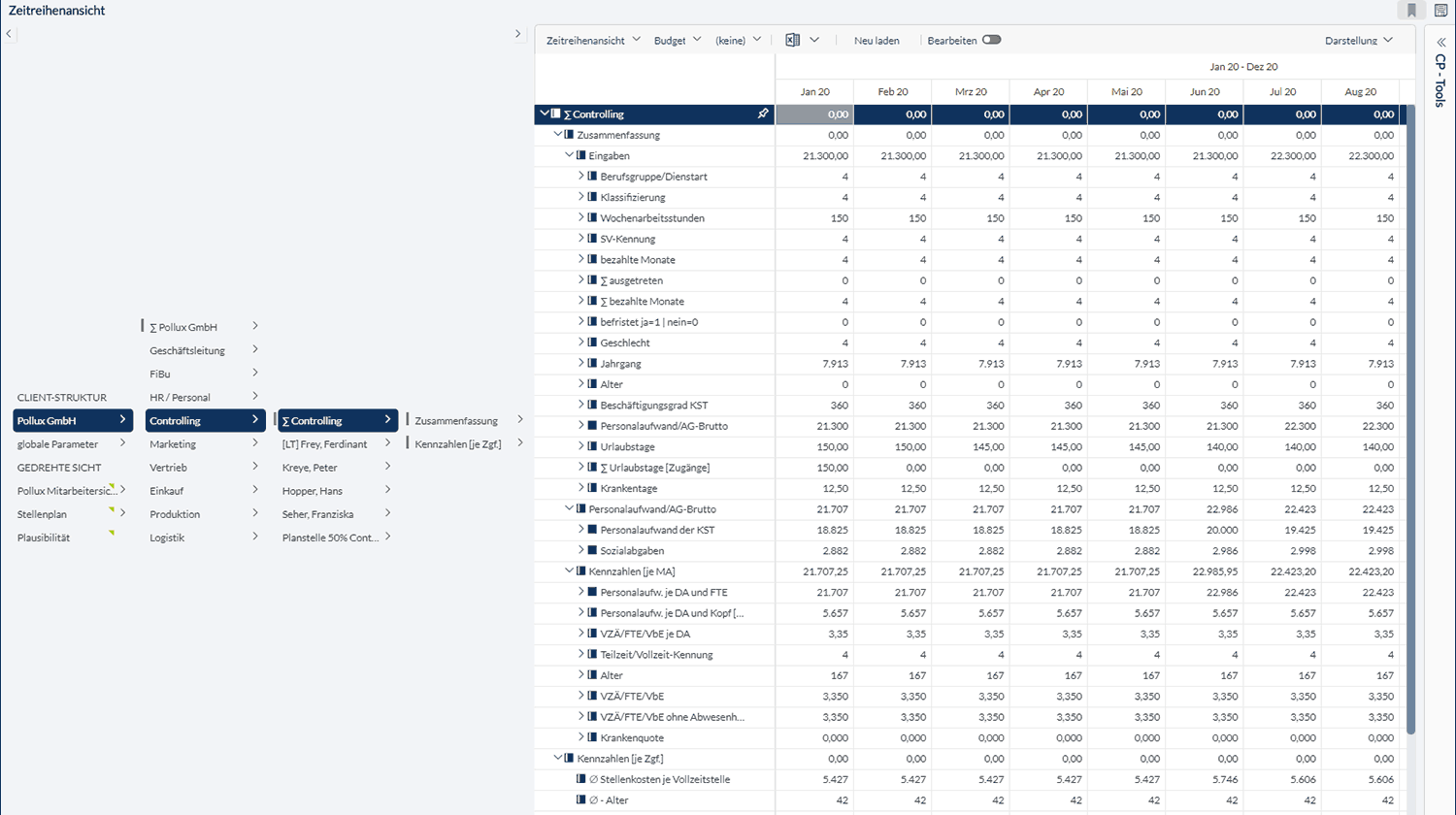 corporate-planner-personalcontrolling-bi-tree-screen